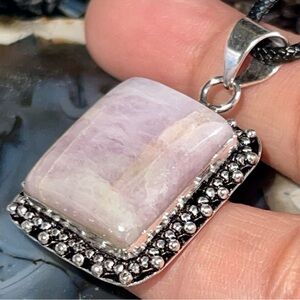 Small Light Color Kunzite Pendant 1 1/2”